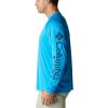 imageColumbia Mens Terminal Tackle PFG Triangle Long Sleeve ShirtCompass BlueCarbon Logo