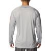 imageColumbia Mens Terminal Tackle PFG Triangle Long Sleeve ShirtCool GreySalmon Logo