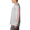 imageColumbia Mens Terminal Tackle PFG Triangle Long Sleeve ShirtCool GreySalmon Logo