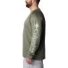 imageColumbia Mens Terminal Tackle PFG Triangle Long Sleeve ShirtCypressCool Green Logo