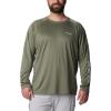 imageColumbia Mens Terminal Tackle PFG Triangle Long Sleeve ShirtCypressCool Green Logo