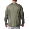 imageColumbia Mens Terminal Tackle PFG Triangle Long Sleeve ShirtCypressCool Green Logo