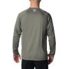 imageColumbia Mens Terminal Tackle PFG Triangle Long Sleeve ShirtCypressCool Green Logo