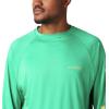 imageColumbia Mens Terminal Tackle PFG Triangle Long Sleeve ShirtDark LimeSunlit Logo