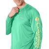 imageColumbia Mens Terminal Tackle PFG Triangle Long Sleeve ShirtDark LimeSunlit Logo