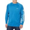 imageColumbia Mens Terminal Tackle PFG Triangle Long Sleeve ShirtDark PoolWhite Logo