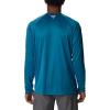 imageColumbia Mens Terminal Tackle PFG Triangle Long Sleeve ShirtDeep MarineLaser Lemon Logo