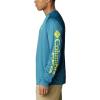 imageColumbia Mens Terminal Tackle PFG Triangle Long Sleeve ShirtDeep MarineLaser Lemon Logo