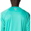 imageColumbia Mens Terminal Tackle PFG Triangle Long Sleeve ShirtElectric TurquoiseCool Grey Logo
