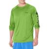imageColumbia Mens Terminal Tackle PFG Triangle Long Sleeve ShirtGreen MambaBlack Logo