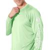 imageColumbia Mens Terminal Tackle PFG Triangle Long Sleeve ShirtLime GlowWhite Logo