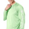 imageColumbia Mens Terminal Tackle PFG Triangle Long Sleeve ShirtLime GlowWhite Logo