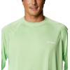 imageColumbia Mens Terminal Tackle PFG Triangle Long Sleeve ShirtLime GlowWhite Logo