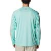 imageColumbia Mens Terminal Tackle PFG Triangle Long Sleeve ShirtMint CayBright Nectar Logo