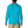 imageColumbia Mens Terminal Tackle PFG Triangle Long Sleeve ShirtOcean TealCorange Logo