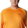 imageColumbia Mens Terminal Tackle PFG Triangle Long Sleeve ShirtOrange BlastBlack Logo