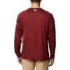imageColumbia Mens Terminal Tackle PFG Triangle Long Sleeve ShirtRed JasperCool Grey Logo