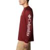 imageColumbia Mens Terminal Tackle PFG Triangle Long Sleeve ShirtRed JasperCool Grey Logo