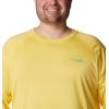 imageColumbia Mens Terminal Tackle PFG Triangle Long Sleeve ShirtSun GlowElectric Turquoise Logo