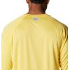imageColumbia Mens Terminal Tackle PFG Triangle Long Sleeve ShirtSun GlowElectric Turquoise Logo