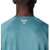 imageColumbia Mens Terminal Tackle PFG Triangle Long Sleeve ShirtTranquil TealOrange Reef Logo