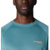 imageColumbia Mens Terminal Tackle PFG Triangle Long Sleeve ShirtTranquil TealOrange Reef Logo