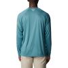 imageColumbia Mens Terminal Tackle PFG Triangle Long Sleeve ShirtTranquil TealOrange Reef Logo