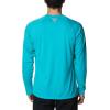 imageColumbia Mens Terminal Tackle PFG Triangle Long Sleeve ShirtTurquoiseCool Grey Logo