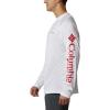 imageColumbia Mens Terminal Tackle PFG Triangle Long Sleeve ShirtWhiteRed Spark Logo