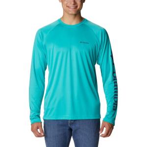 imageColumbia Mens Fork Stream Long Sleeve ShirtBright Aqua