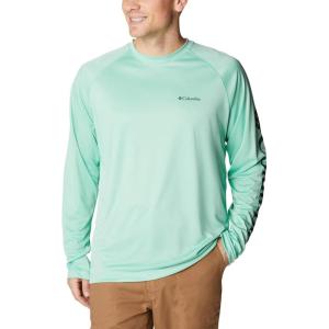 imageColumbia Mens Fork Stream Long Sleeve ShirtKelpSpruce Logo