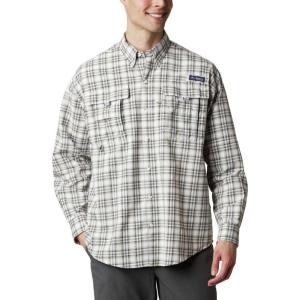 imageColumbia Mens Super Bahama Long Sleeve ShirtFossil Plaid
