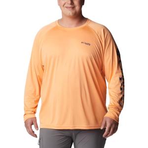 imageColumbia Mens Terminal Tackle PFG Triangle Long Sleeve ShirtBright NectarCarbon Logo