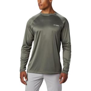 imageColumbia Mens Terminal Tackle PFG Triangle Long Sleeve ShirtCypressWhite Logo