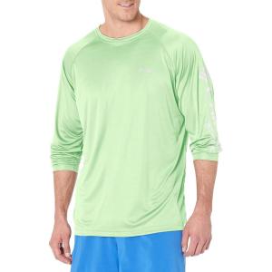 imageColumbia Mens Terminal Tackle PFG Triangle Long Sleeve ShirtLime GlowWhite Logo