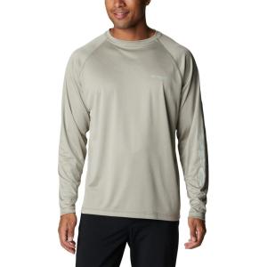 imageColumbia Mens Terminal Tackle PFG Triangle Long Sleeve ShirtSafariCool Green Logo