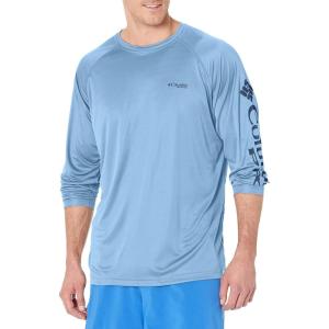 imageColumbia Mens Terminal Tackle PFG Triangle Long Sleeve ShirtSkylerCarbon Logo