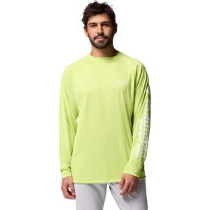 imageColumbia Mens Terminal Tackle PFG Triangle Long Sleeve ShirtVoltageWhite Logo