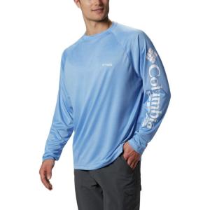 imageColumbia Mens Terminal Tackle PFG Triangle Long Sleeve ShirtWhite CapWhite Logo