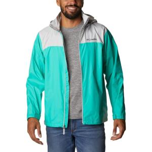 imageColumbia Mens bigtall Big ampamp Tall Glennaker Lake Packable Rain JacketElectric Turquoise  Nimbus Grey