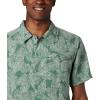 imageColumbia Mens Lakeside Trail Short Sleeve ShirtThyme Green Rad Palms Print