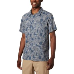 imageColumbia Mens Lakeside Trail Short Sleeve ShirtDark Mountain Rad Palms Print