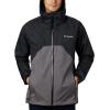 imageColumbia Mens Rain Scape JacketBlackCity Grey
