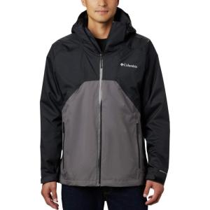 imageColumbia Mens Rain Scape JacketBlackCity Grey