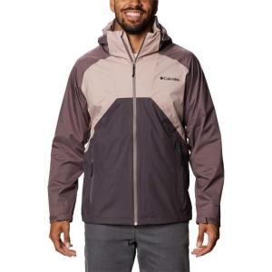 imageColumbia Mens Rain Scape JacketMauve Vapor  Basalt  Timber