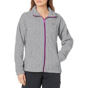 imageColumbia Womens Benton Springs Full ZipLight GreyBright Plum