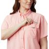 imageColumbia Womens PFG Bahama Ii UPF 30 Short Sleeve Fishing ShirtTiki Pink