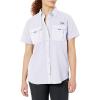 imageColumbia Womens PFG Bahama Ii UPF 30 Short Sleeve Fishing ShirtWhite