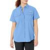 imageColumbia Womens PFG Bahama Ii UPF 30 Short Sleeve Fishing ShirtWhite Cap