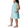 imageColumbia Womens PFG Bonehead Stretch Sleeveless Dress Cotton BlendGulf Stream Swiss Dot